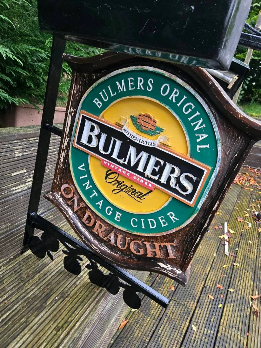 Original Bulmers Vintage double sided sign - Image 2