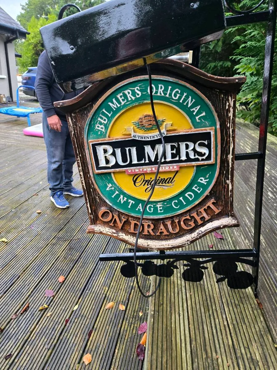 Original Bulmers Vintage double sided sign - Image 1