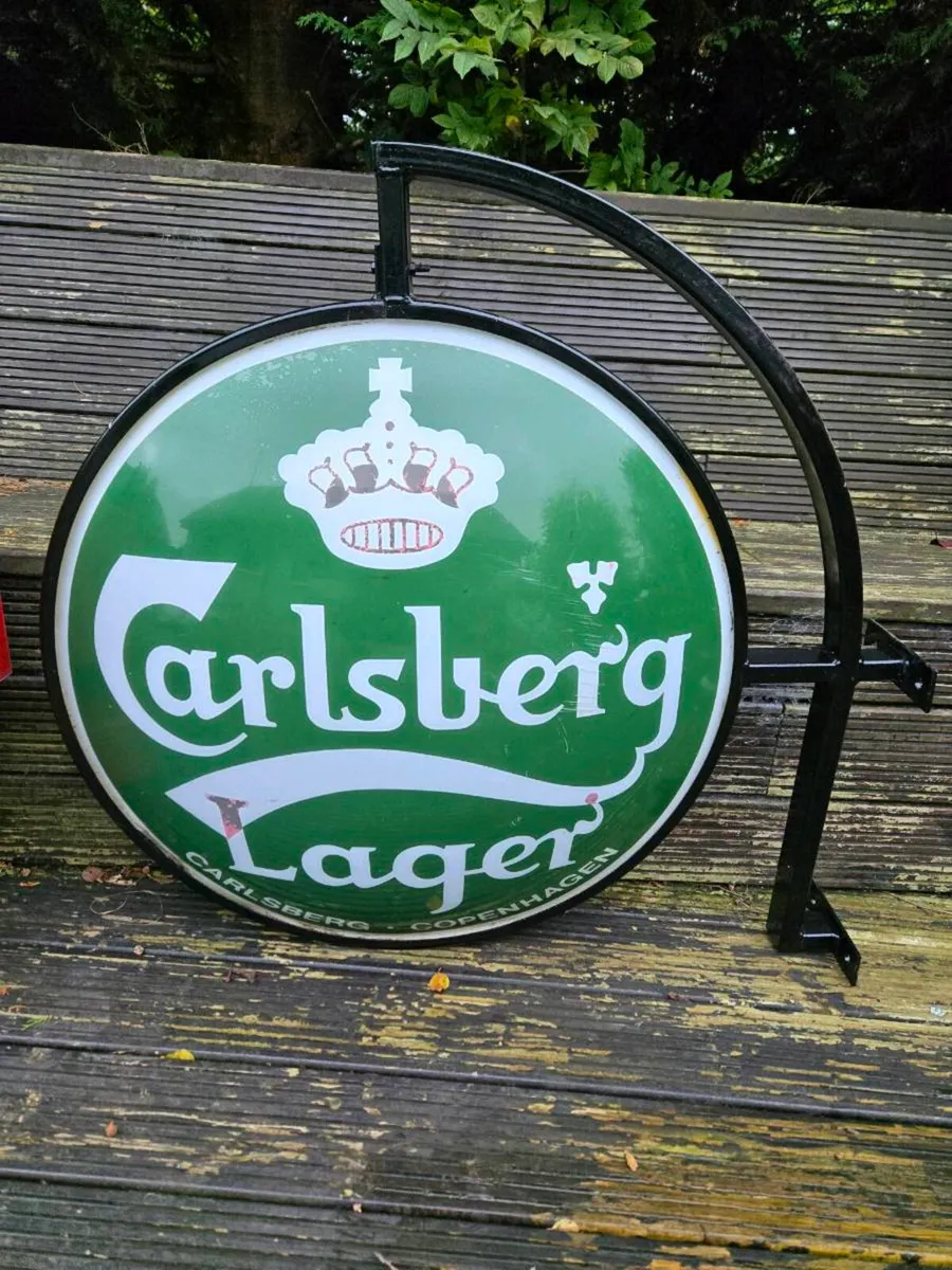 Original Carlsberg double sided pub sign - Image 1