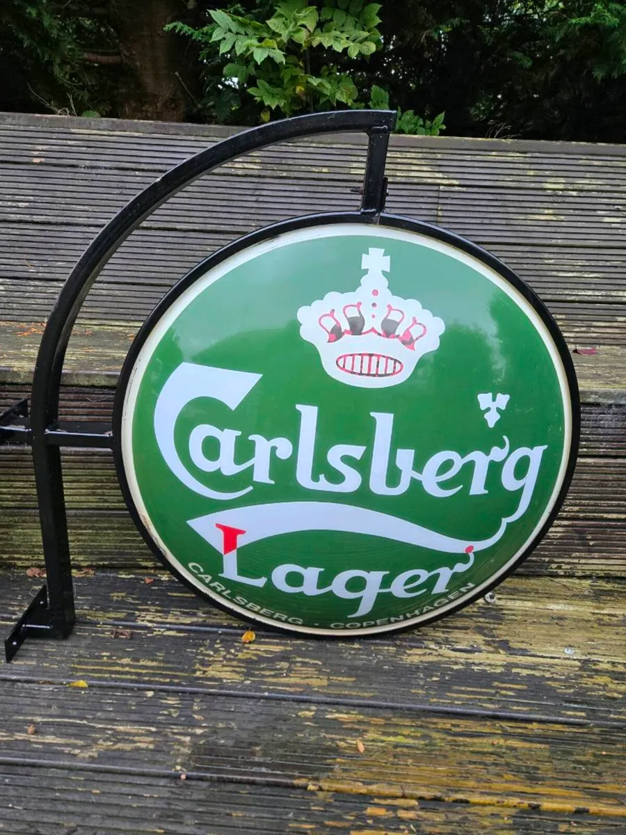 Original Carlsberg double sided pub sign - Image 2