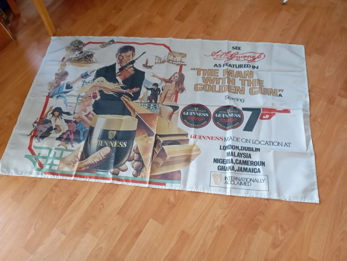 James bond banner. Guinness vintage - Image 1