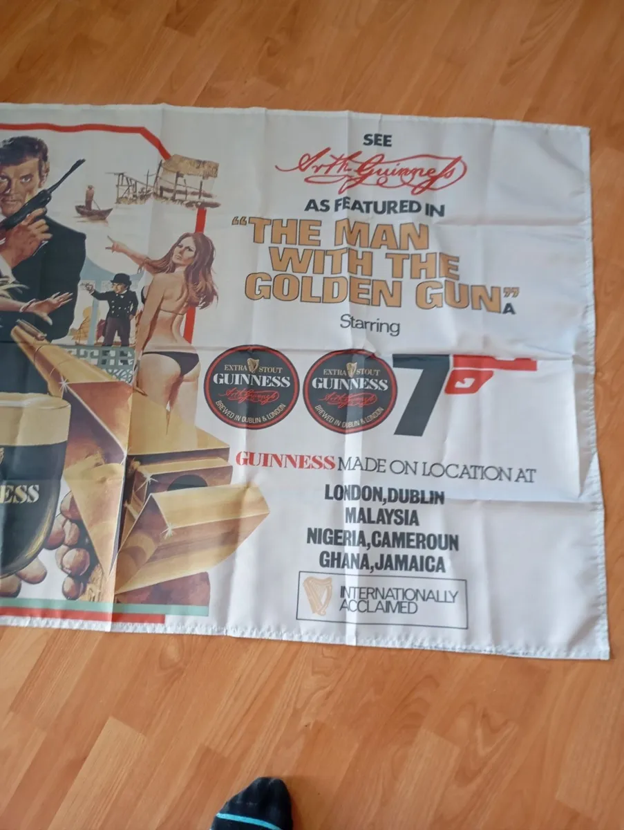 James bond banner. Guinness vintage - Image 2