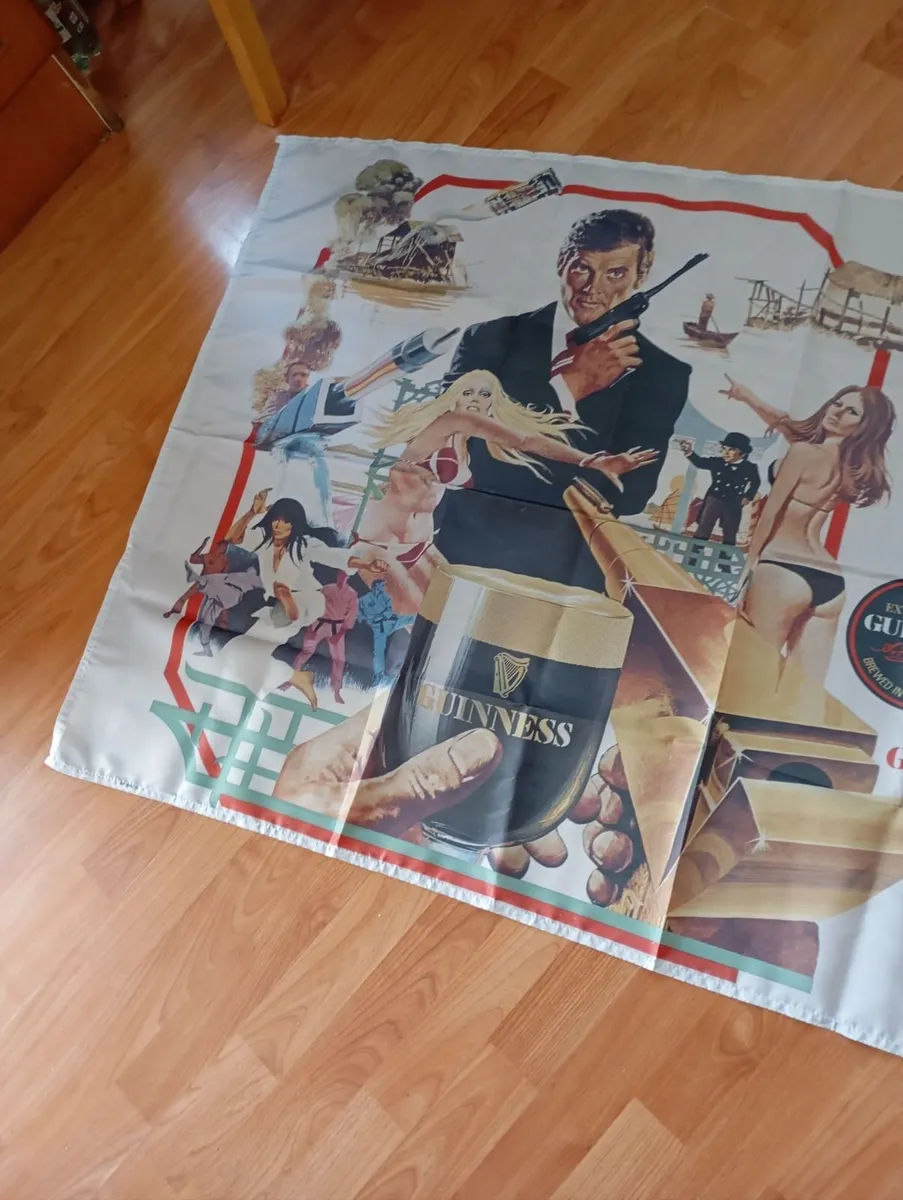 James bond banner. Guinness vintage - Image 3
