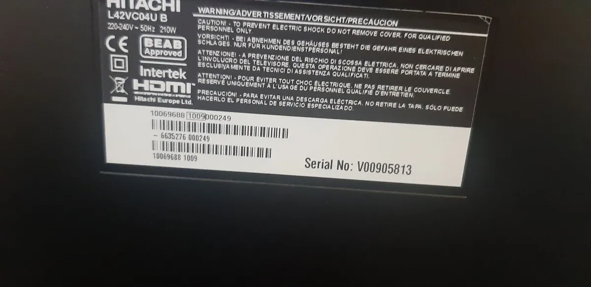 42" Television - Image 3