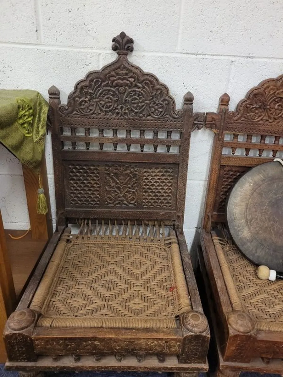 3 Antique Meditation Chairs ,1 Double and 2 Single for sale - Image 1