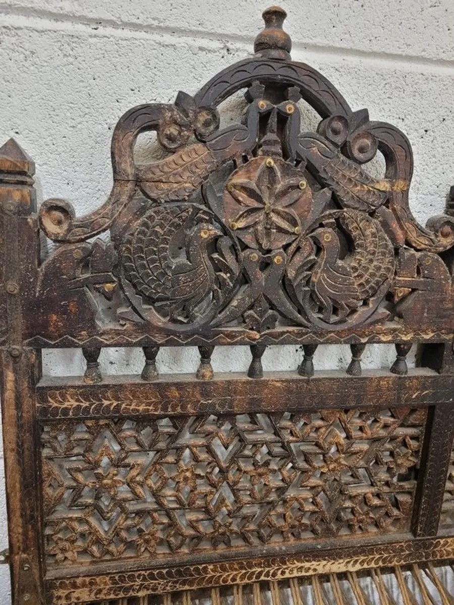 3 Antique Meditation Chairs ,1 Double and 2 Single for sale - Image 3