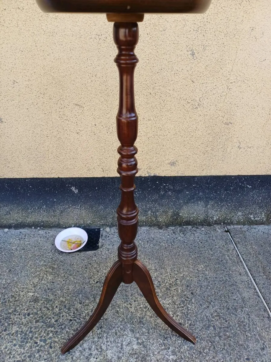 Vintage Mahogany Wine/Plant Stand - Image 2