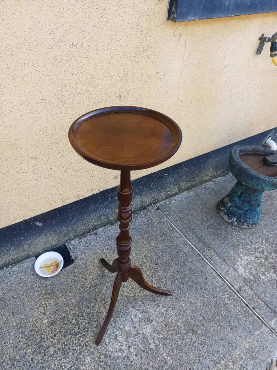 Vintage Mahogany Wine/Plant Stand - Image 4