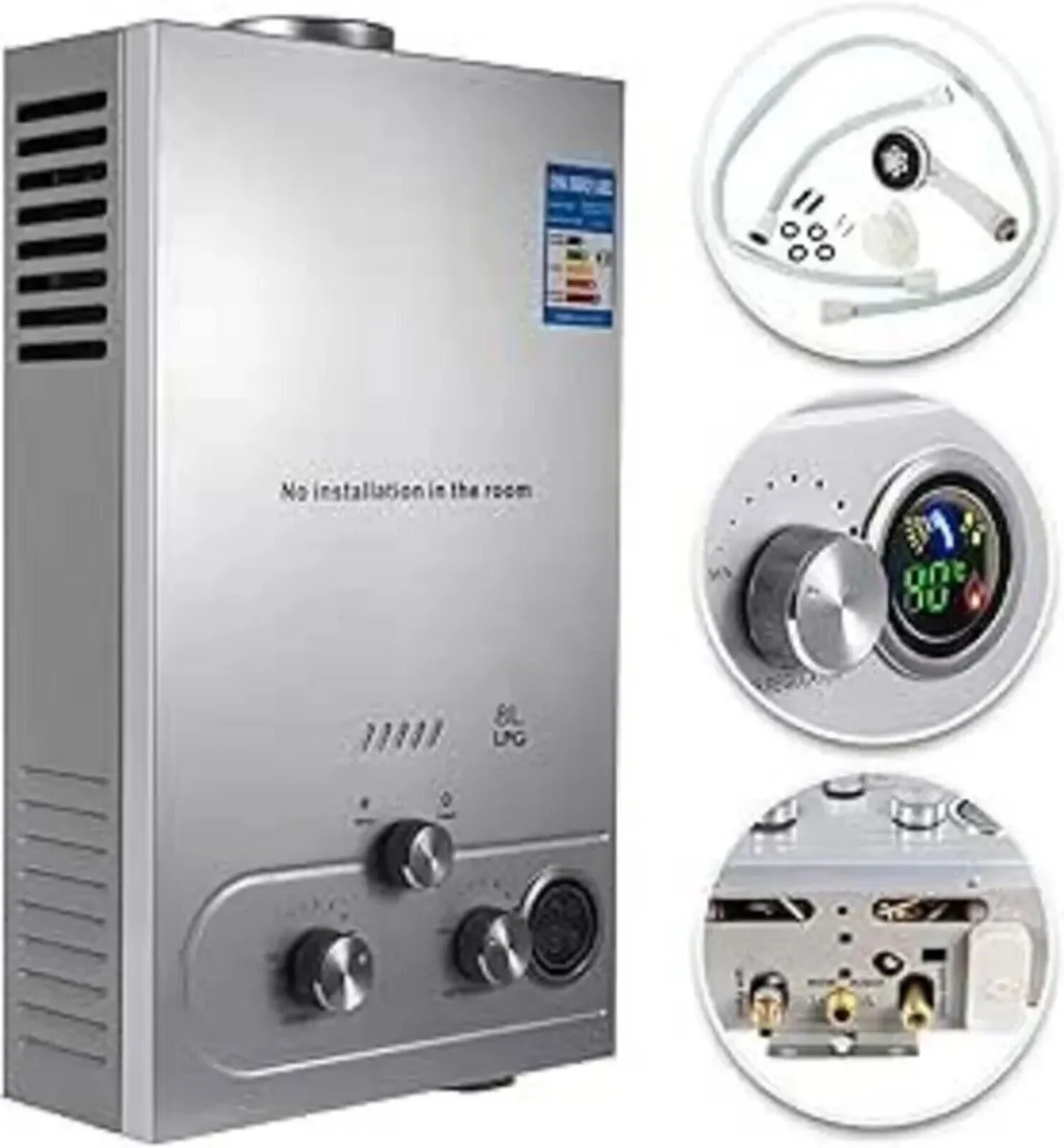 8L Propane Tankless Water Heater Fast Heating - Image 3