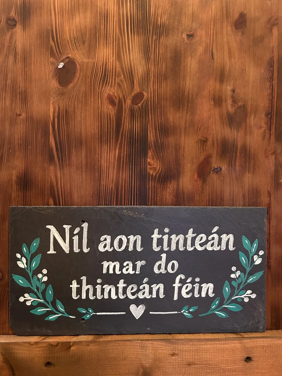 Hand-Painted Irish Slate Sign