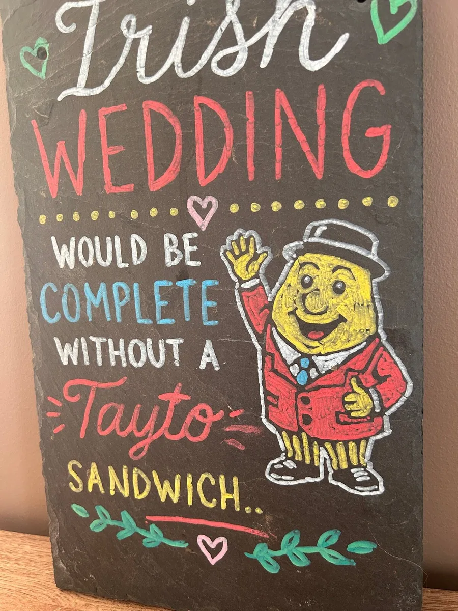 Hand-Painted Irish Wedding Slate - Image 2