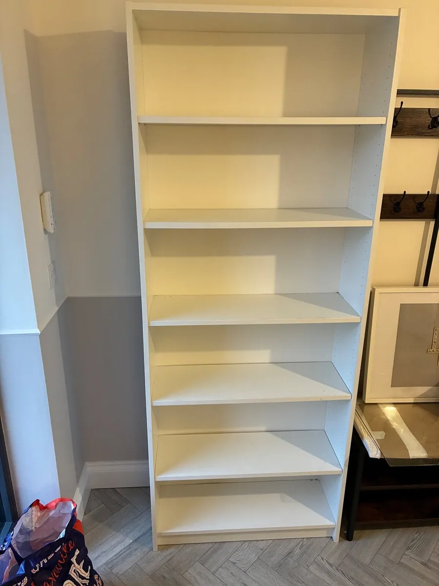 White Ikea billy bookcase. - Image 2