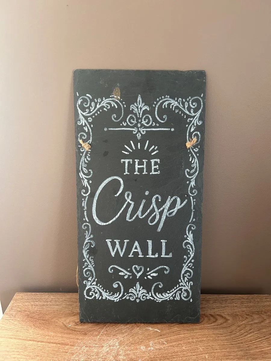 Hand-Painted “The Crisp Wall” Slate - Image 1