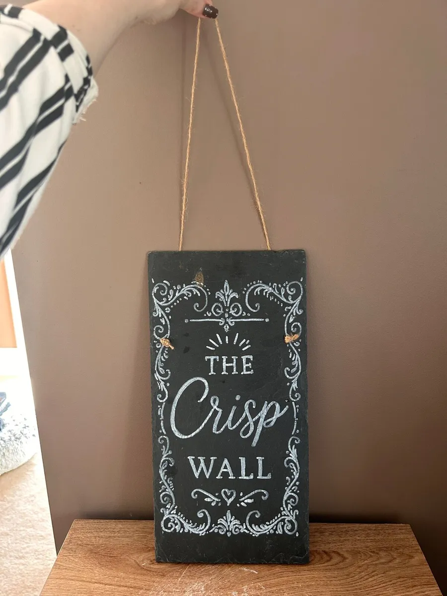 Hand-Painted “The Crisp Wall” Slate - Image 2