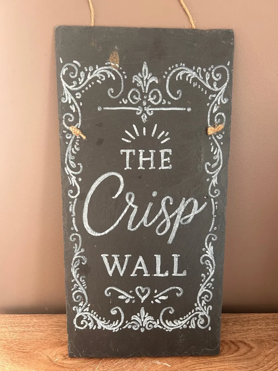 Hand-Painted “The Crisp Wall” Slate - Image 3