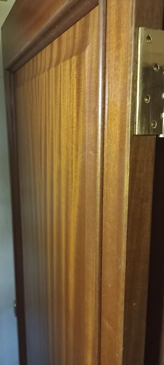 Two Panel Narrow Mahogany Veneer Door - Image 2