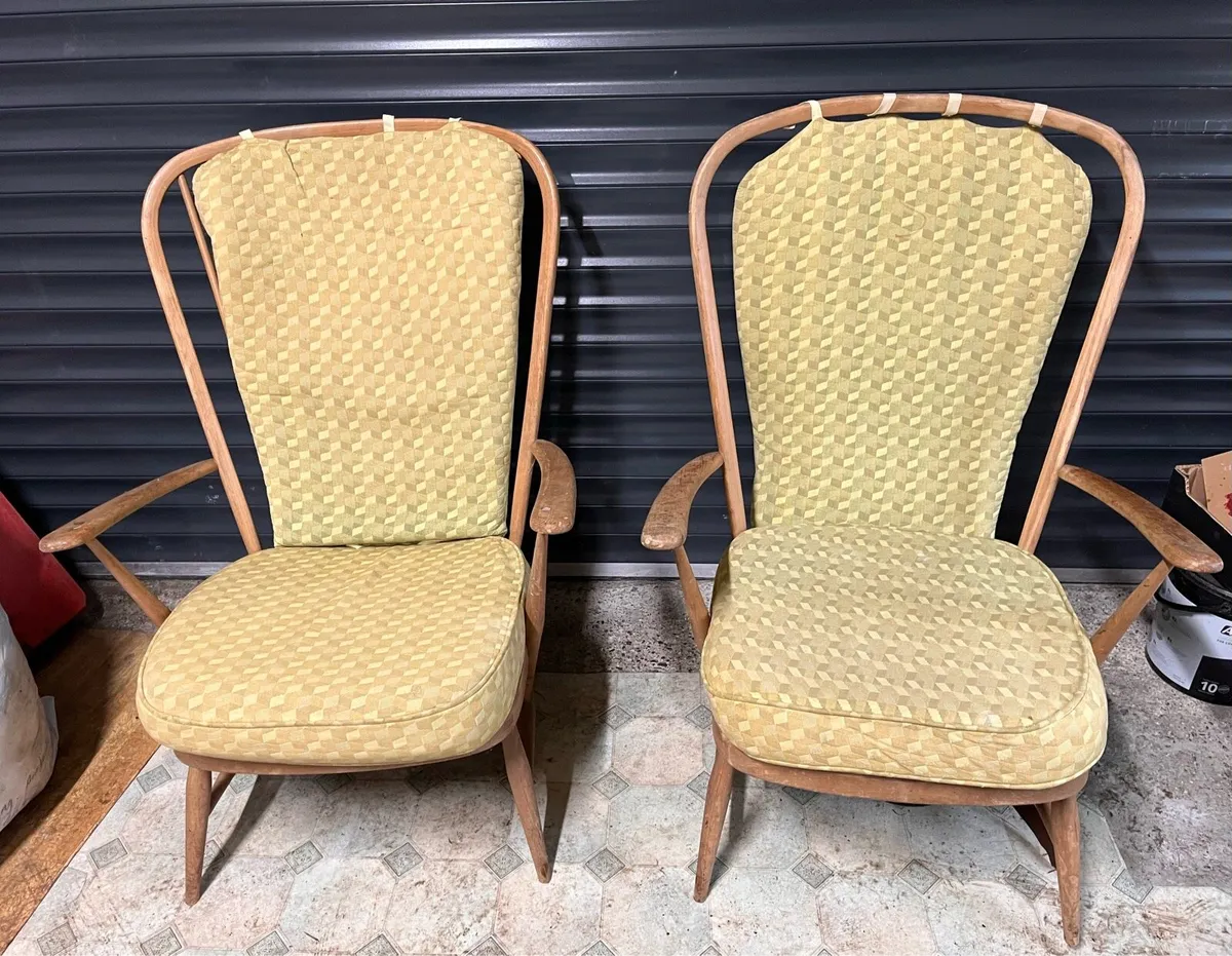 2 Vintage/Retro Style “Ercol” Fireside Chairs - Image 1