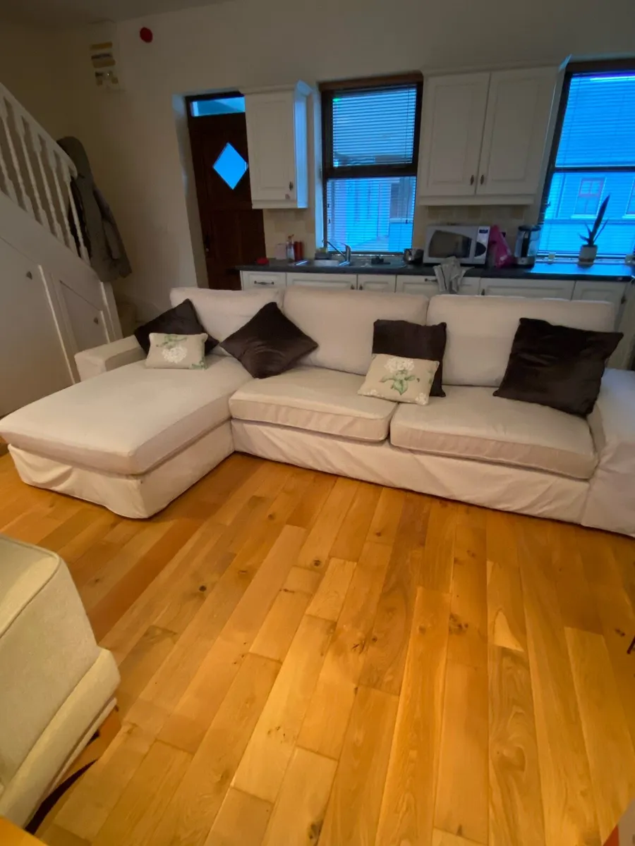 IKEA L shaped sofa with Brand New Unopened Covers - Image 1