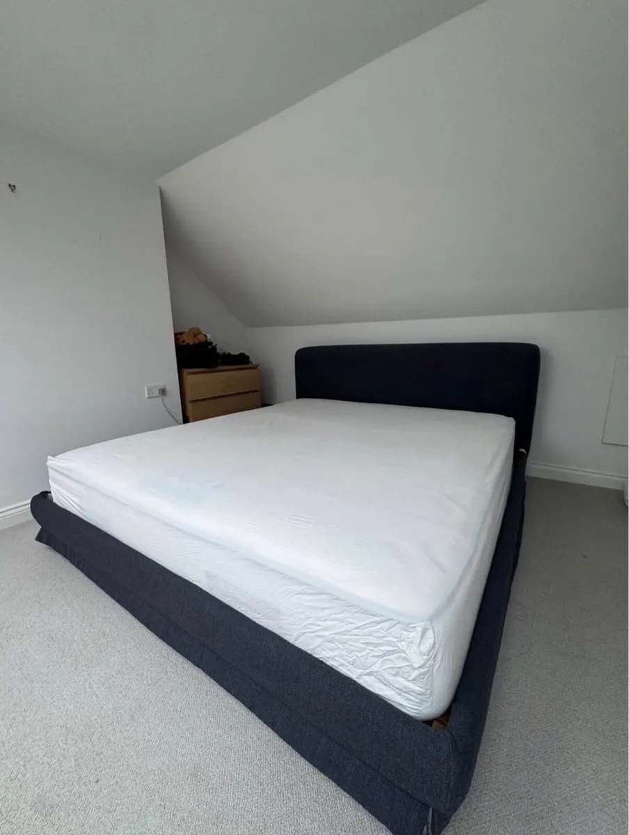 John Lewis-Super king upholstered bed frame - Image 1