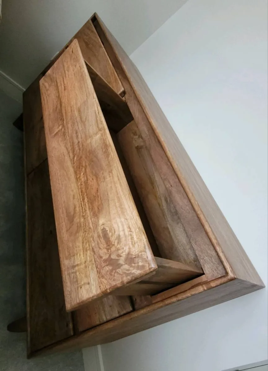 Solid Rustic Oak 6 Drawer Shelf - Image 2