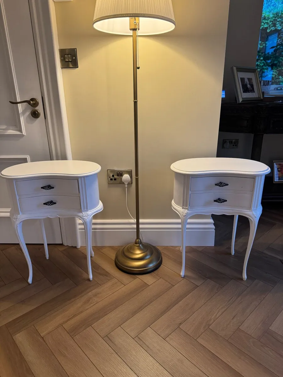 Antique Bedside Lockers x 2 For Sale - Image 2