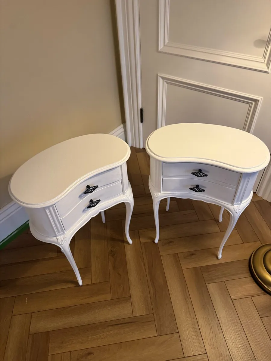 Antique Bedside Lockers x 2 For Sale - Image 4