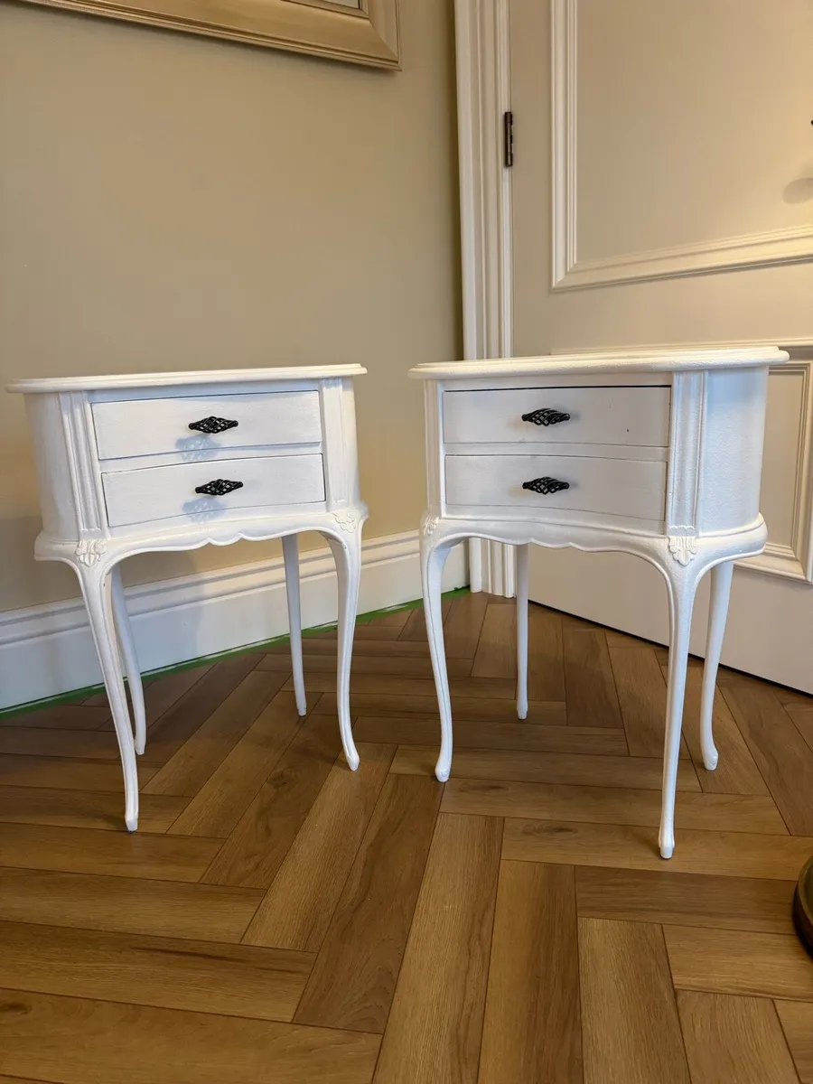 Antique Bedside Lockers x 2 For Sale - Image 1