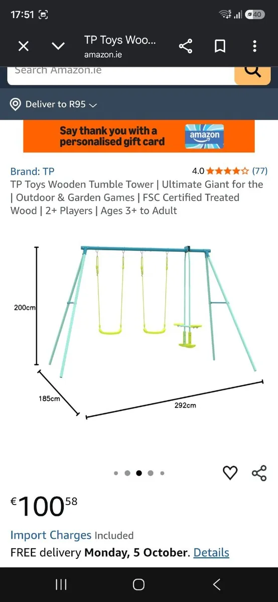TP Steel Swing Frame - Image 2