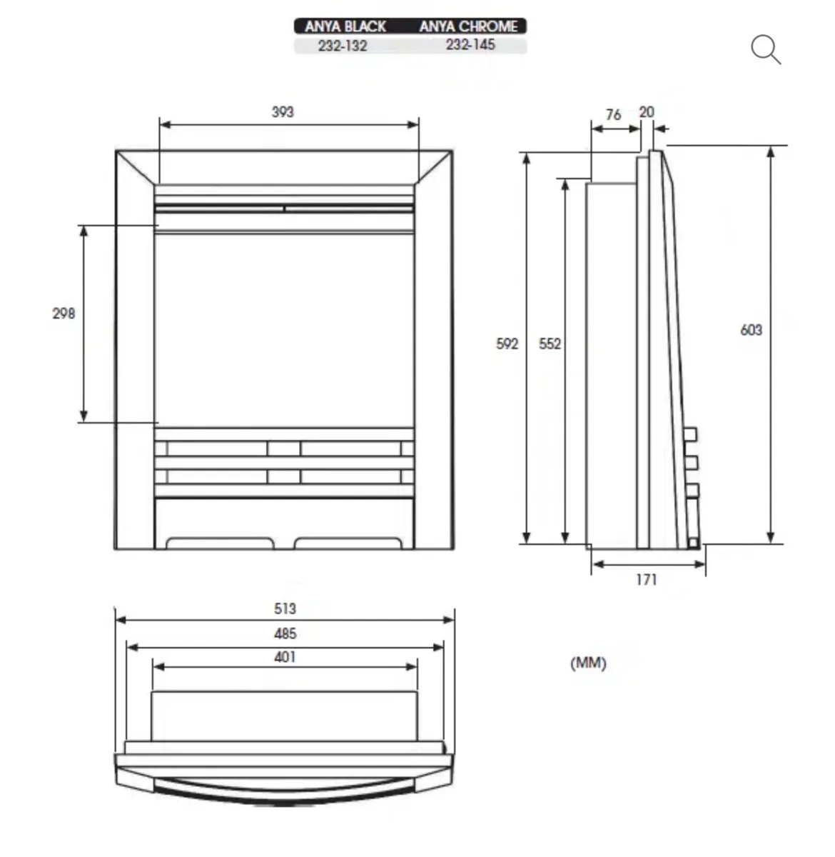 FireFX Anya Inset Electric Fire - Image 2