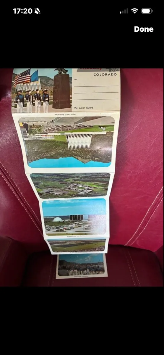 Vintage US Air Force Academy Souvenir Post Card - Image 2