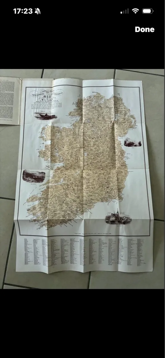 Genealogigal & Historical Map of Ireland 1968 - Image 2