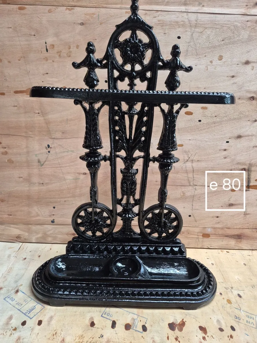 Cast iron umbrella, stick stand