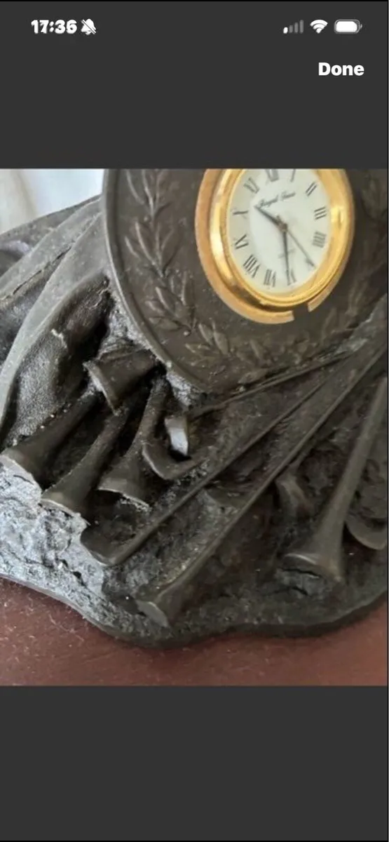 Royal Tara Bronze Golf Clock Display / Prize - Image 4