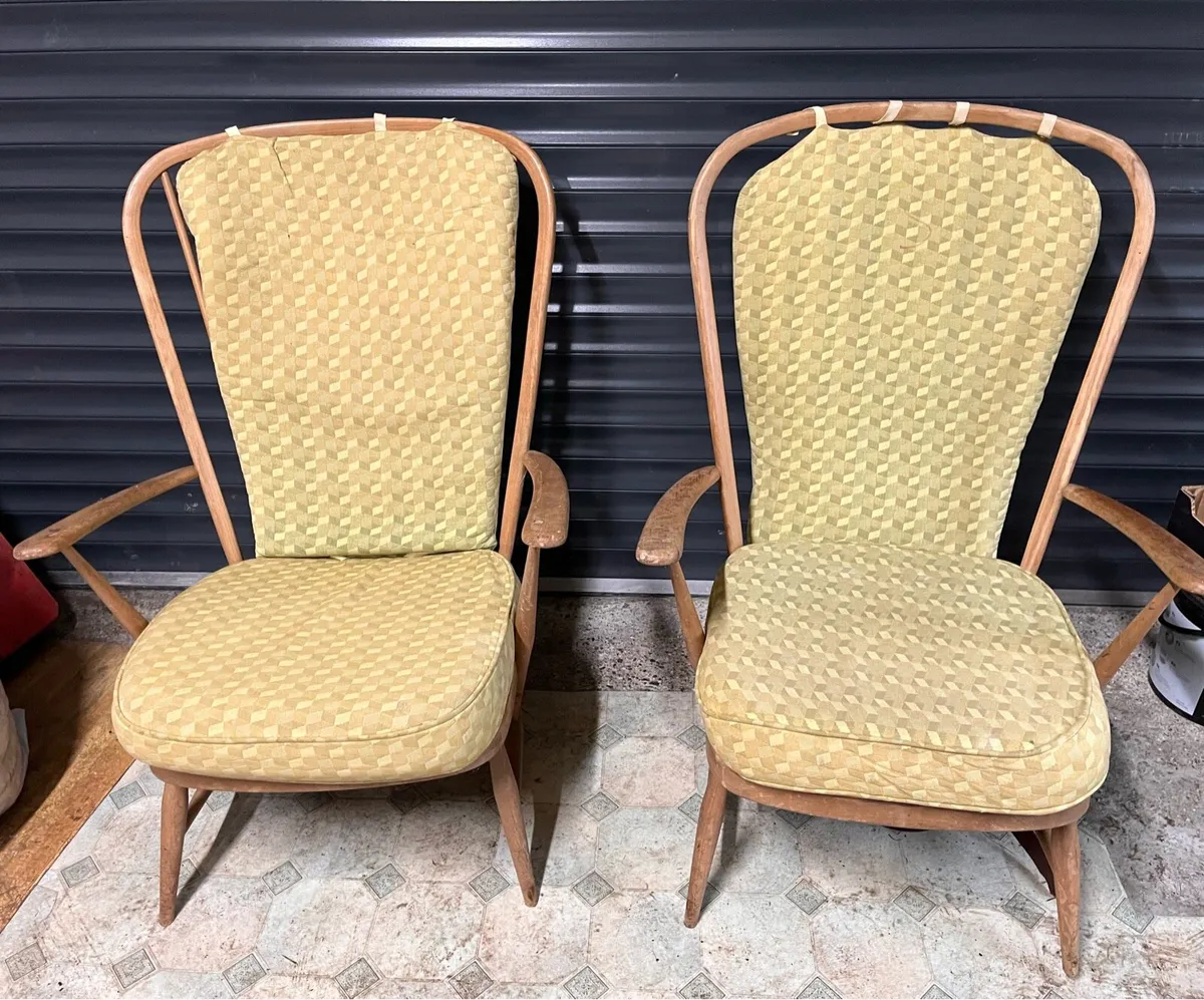 2 Vintage/Retro Style “Ercol” Fireside Chairs - Image 1