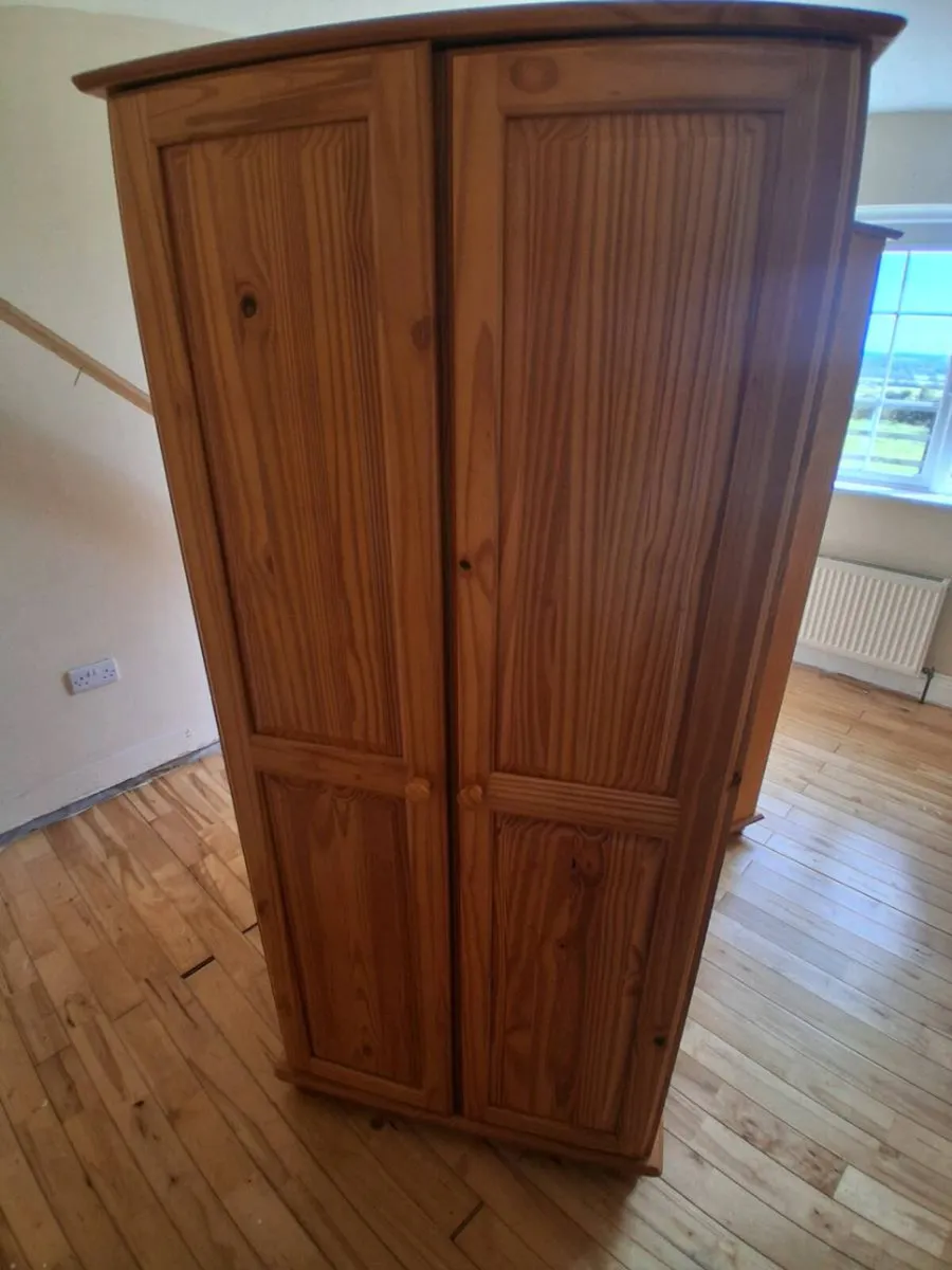 4 pine wardrobes - Image 1