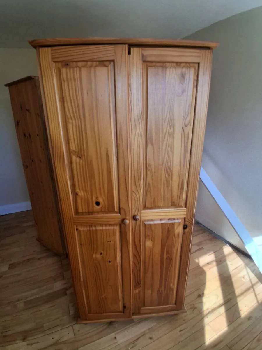 4 pine wardrobes - Image 2
