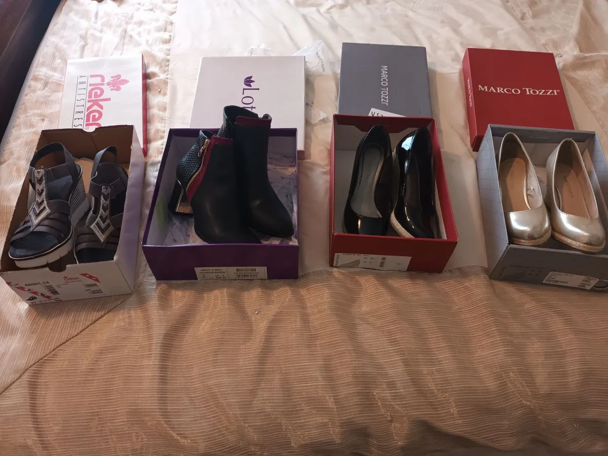 4 Pairs Ladies Size 37 Shoes - Image 3