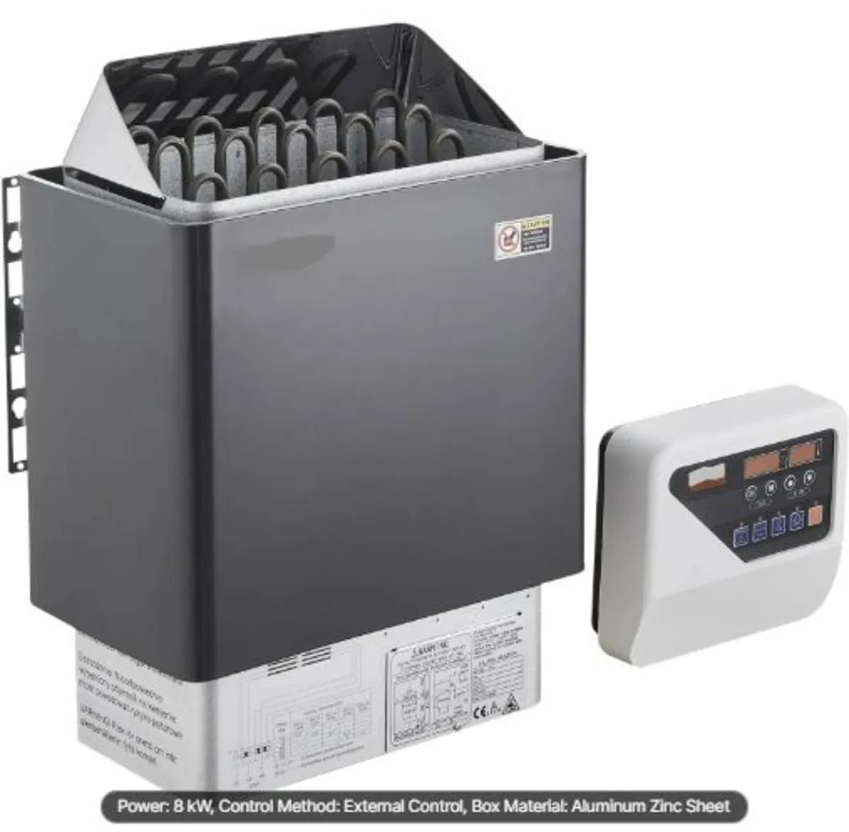 Sauna Heater, 8KW Electric Sauna Stove, 400V 3N - Image 1