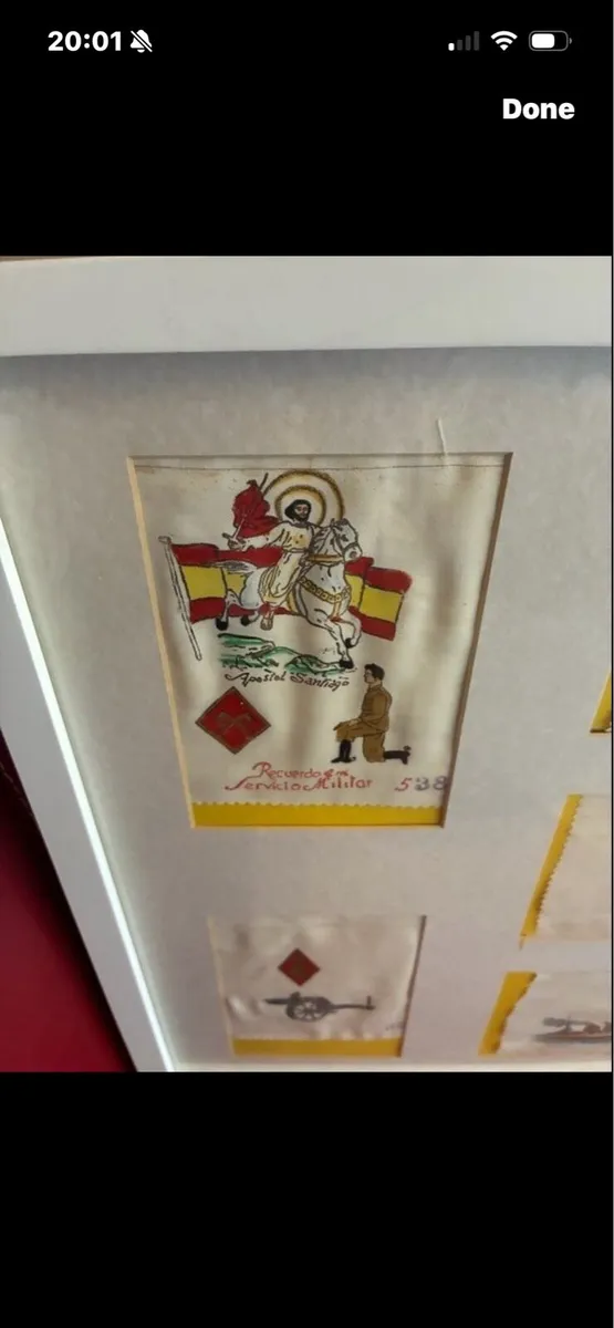 Original Spanish Military Art on Linen - Image 2