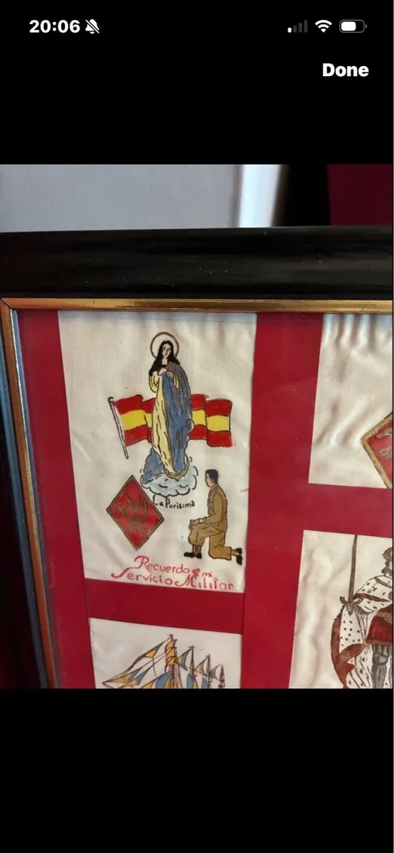 Original Spanish Military Art on Linen - Image 2