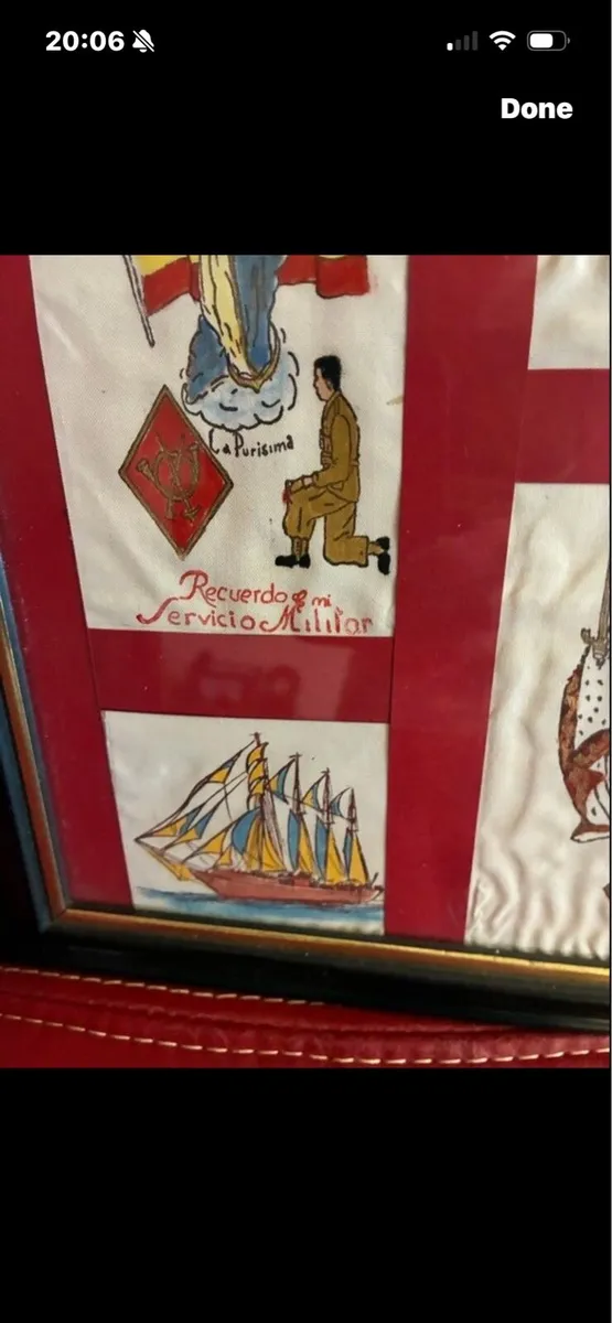 Original Spanish Military Art on Linen - Image 3