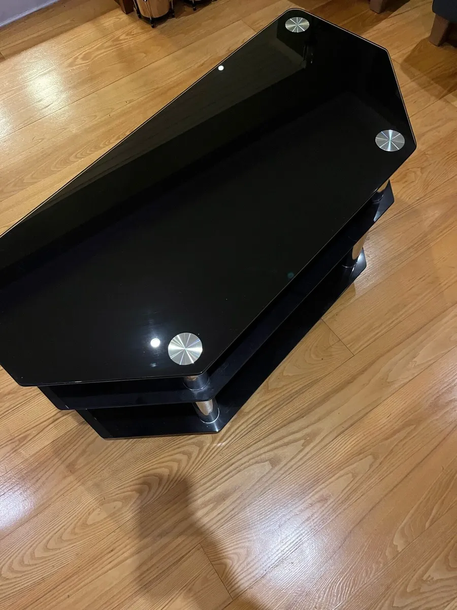 Glass TV stand