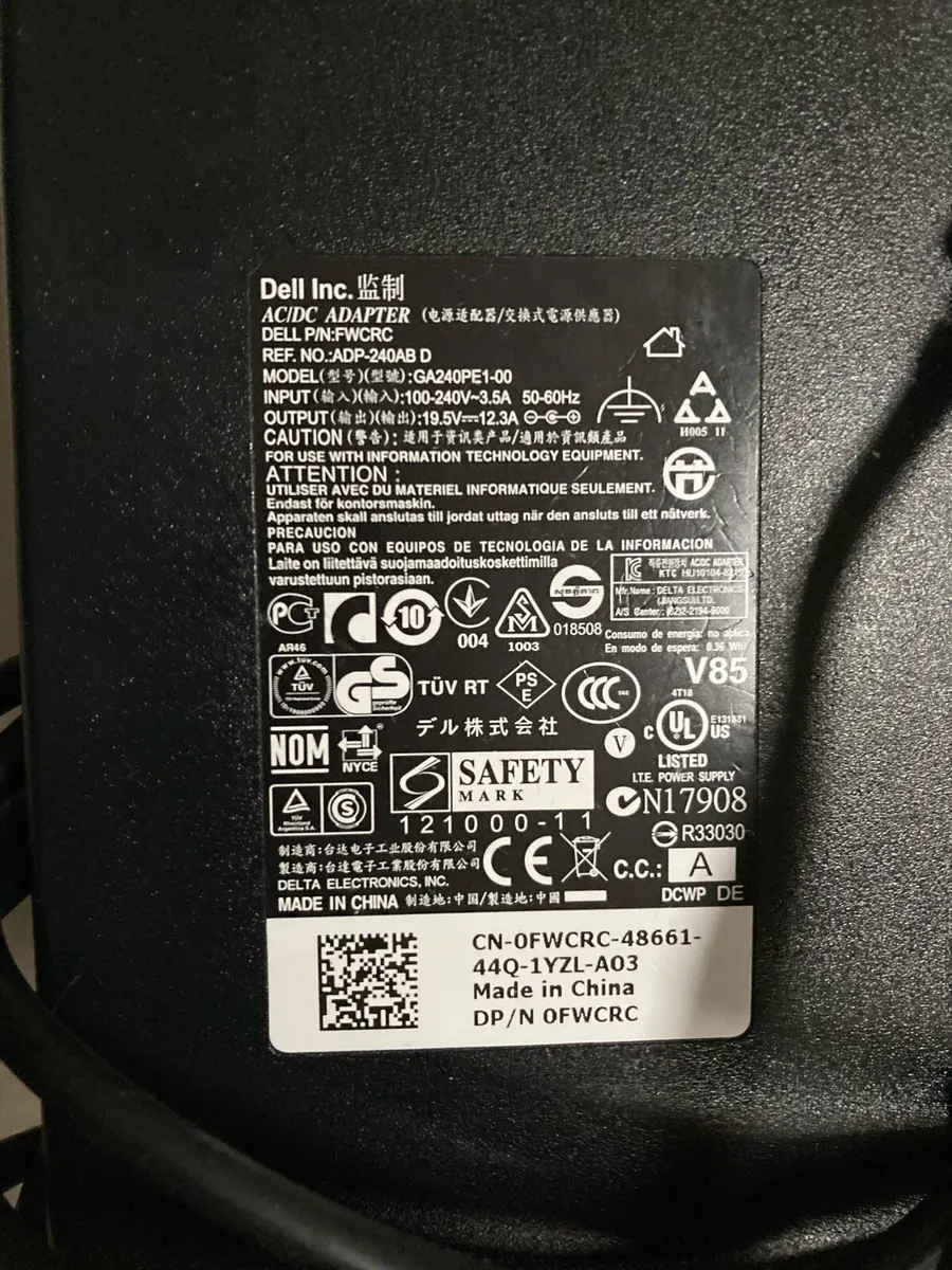 Dell charger 240w - Image 1