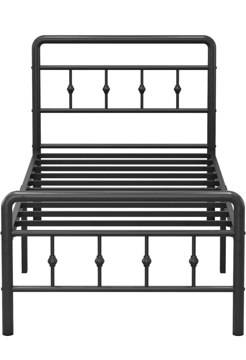 Single Bed Frame with Victorian Headboard, 90 x 19 - Image 3