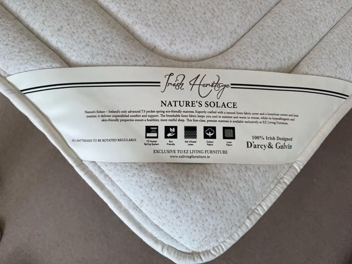 Natures Solace King Mattress Only 4 Months Old - Image 3