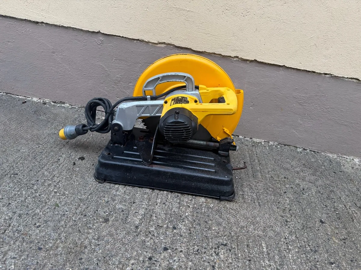 Dewalt DW872 355mm 110v metal cutting chop saw - Image 2