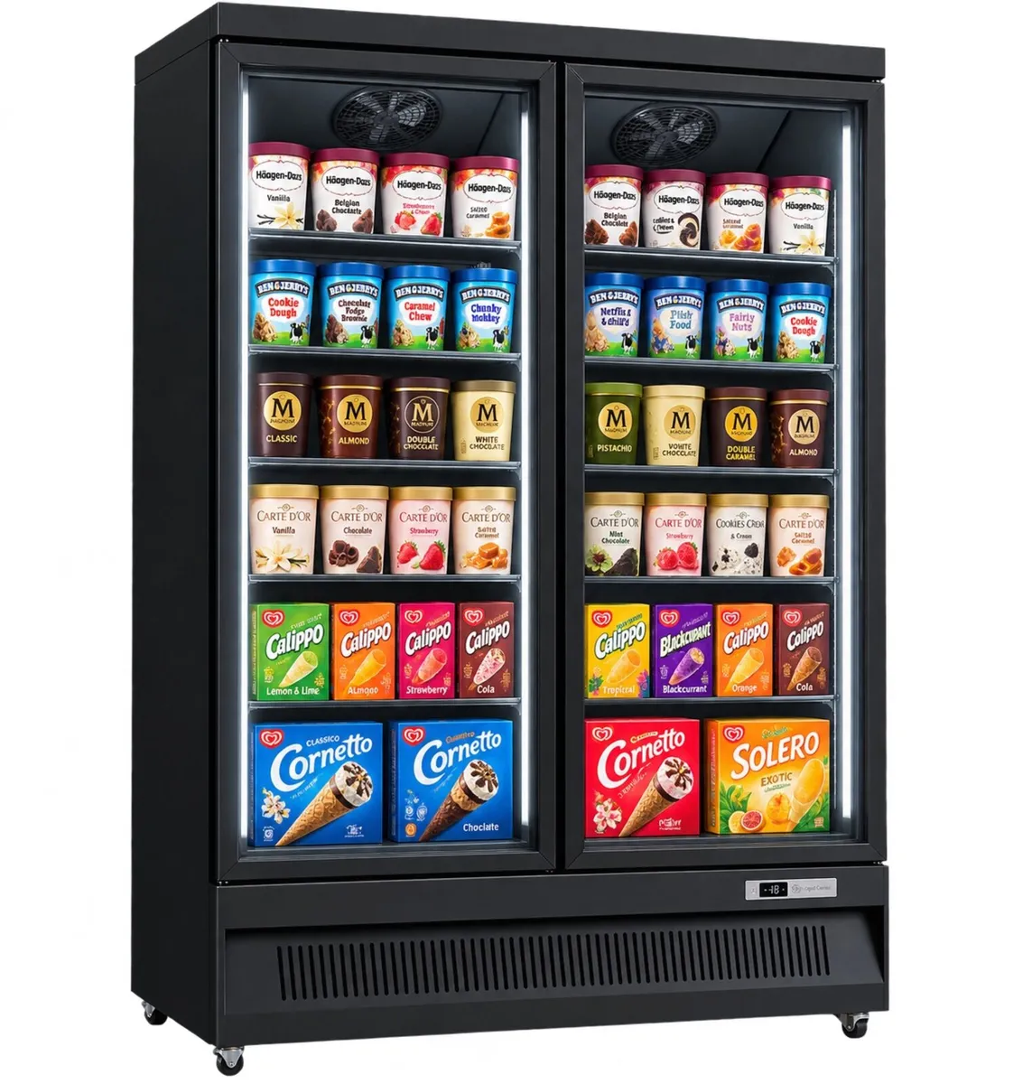 Premium Double Glass Door Freezers - Image 1