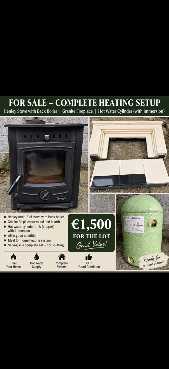 Stove , Fireplace , hot tank - Image 1