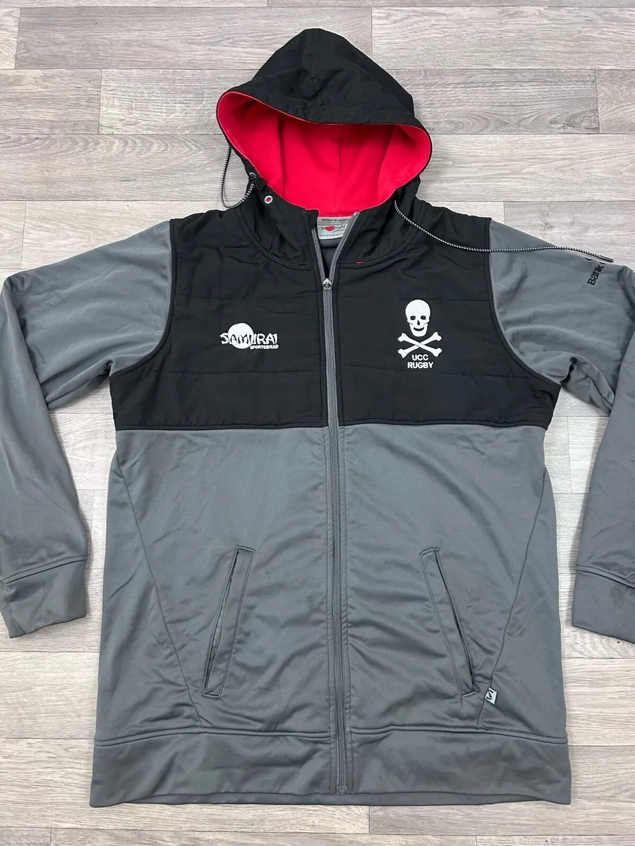 Samurai Cork UCC Rugby Hoodie Jacket Mens Large - Image 2