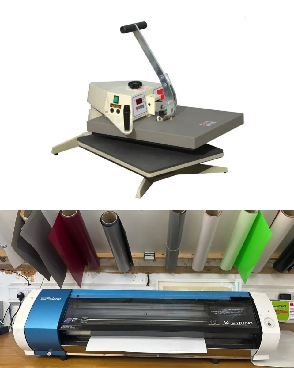 Roland BN-20 Printer\Cutter + Xpres Heat press - Image 1